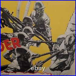 Original WWII 1943 US ARMY Japanese PROPAGANDA POSTER This Isn't WAR It's MURDER