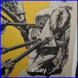 Original WWII 1943 US ARMY Japanese PROPAGANDA POSTER This Isn't WAR It's MURDER