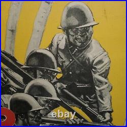 Original WWII 1943 US ARMY Japanese PROPAGANDA POSTER This Isn't WAR It's MURDER