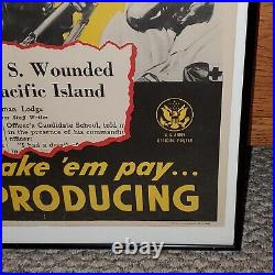 Original WWII 1943 US ARMY Japanese PROPAGANDA POSTER This Isn't WAR It's MURDER