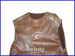 Original WWII 1944 British Army Leather Camouflage Uniform Jerkin Size 2