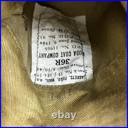 Original WWII 1944 US Army Ike Jacket 36r Combat Patched 9th Air Force Uniform