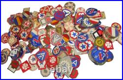 Original WWII 1950s US Army Cut Edge Patches SSI Insignia Dealer Lot of 236