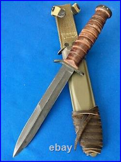 Original WWII 2 Camillus U. S. M3 Fighting Knife M8 BMCO scabbard Army Military