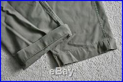 Original WWII 40s US Army Cotton OD Combat Trousers 13 Star Pants W29/W30 L30