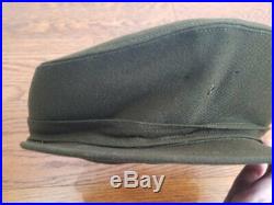 Original WWII ANC Army Nurse OD Service Hat (Size 22 1/2) Women's Uniform Cap