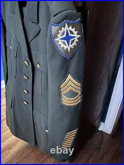 Original WWII Army XVI Corps Master Sergeant Dress Uniform Excellent Condition
