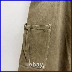 Original WWII British Army Denim Pants Nice Patina Patchwork 40x32