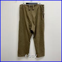 Original WWII British Army Denim Pants Nice Patina Patchwork 40x32