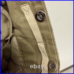 Original WWII British Army Denim Pants Nice Patina Patchwork 40x32