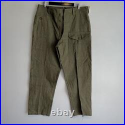 Original WWII British Army Denim Pants Trousers Deadstock Unworn Dated 1945