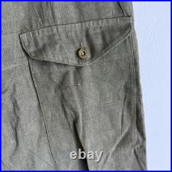 Original WWII British Army Denim Pants Trousers Deadstock Unworn Dated 1945