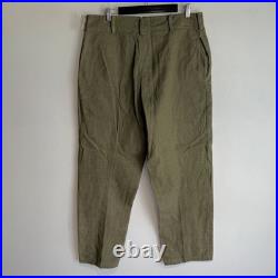 Original WWII British Army Denim Pants Trousers Deadstock Unworn Dated 1945