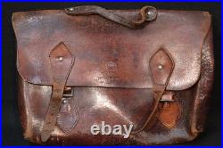 Original WWII British Army Dispatch Riders Briefcase Belfast Dated Maker Marked