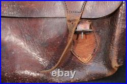 Original WWII British Army Dispatch Riders Briefcase Belfast Dated Maker Marked