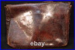 Original WWII British Army Dispatch Riders Briefcase Belfast Dated Maker Marked