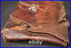 Original WWII British Army Dispatch Riders Briefcase Belfast Dated Maker Marked