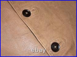 Original WWII British Army Leather Jerkin, Size 3 (Large)