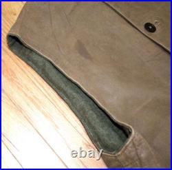 Original WWII British Army Leather Jerkin, Size 3 (Large)