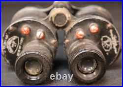 Original WWII British Army Officers Pair Binoculars Prismatic N°5 MK IV X7