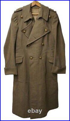 Original WWII British Army Overcoat Captain G THOMPSON Middlesex Regiment 1942