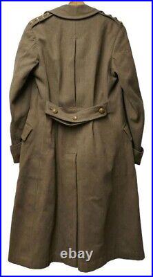 Original WWII British Army Overcoat Captain G THOMPSON Middlesex Regiment 1942