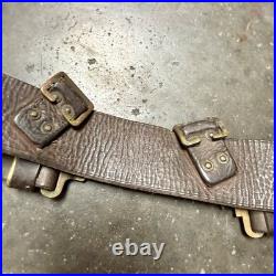 Original WWII British Army P39 Leather Belt