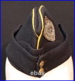 Original WWII British Army Royal Engineers Side Cap Headdress Kings Crown