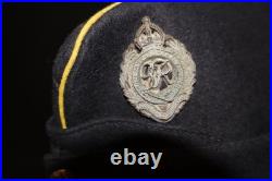 Original WWII British Army Royal Engineers Side Cap Headdress Kings Crown Original WWII British Army Royal Engineers Side Cap Headdress Kings Crown