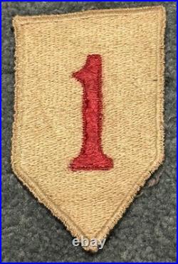 Original WWII British Made US Army 1st Infantry Division Big Red One Patch