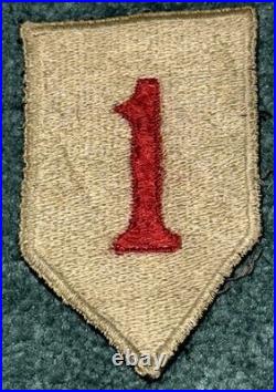 Original WWII British Made US Army 1st Infantry Division Big Red One Patch