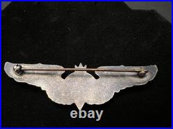 Original WWII Era US Army USAAF 3 Sterling Bombardier Wings Heavy 26.7 Grams