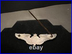 Original WWII Era US Army USAAF 3 Sterling Bombardier Wings Heavy 26.7 Grams