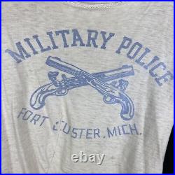 Original WWII Fort Custer Michigan US Army Military Police T-shirt