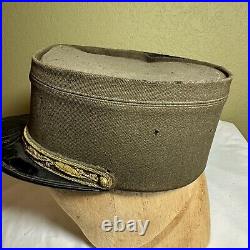 Original WWII French Army Brigadier General Kepi Hat De Gaulle