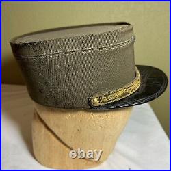 Original WWII French Army Brigadier General Kepi Hat De Gaulle