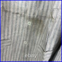 Original WWII French Army Flannel Pyjamas Set Shirt & Trousers