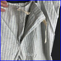 Original WWII French Army Flannel Pyjamas Set Shirt & Trousers