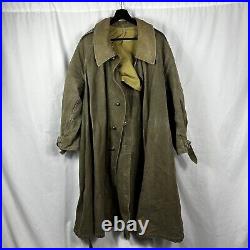 Original WWII French Army Motorized Coat Jacket Canvas