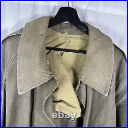 Original WWII French Army Motorized Coat Jacket Canvas