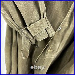 Original WWII French Army Motorized Coat Jacket Canvas