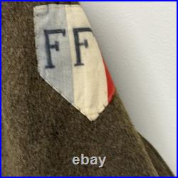 Original WWII French Army Parka Patched FFI Resistance Rare