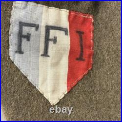 Original WWII French Army Parka Patched FFI Resistance Rare