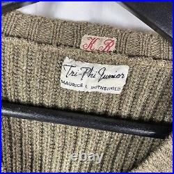 Original WWII French Army Sweater 1930s Rothschild