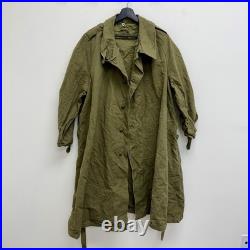 Original WWII French Army Transport Canvas M38 Trenchcoat Deadstock Mint
