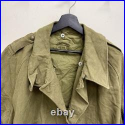 Original WWII French Army Transport Canvas M38 Trenchcoat Deadstock Mint