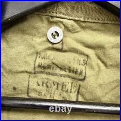 Original WWII French Army Transport Canvas M38 Trenchcoat Deadstock Mint