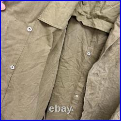 Original WWII French Army Transport Canvas M38 Trenchcoat Deadstock Mint