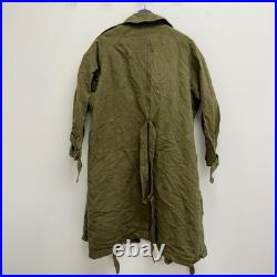 Original WWII French Army Transport Canvas M38 Trenchcoat Deadstock Mint