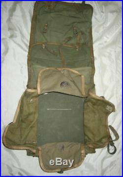Original WWII German Ally Bulgarian royal army backpack rucksack, stamp 1942